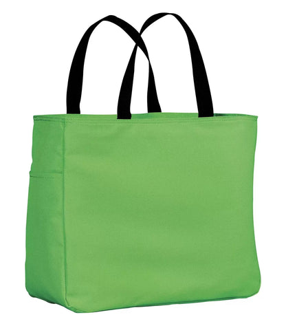 Durable 18 L Everyday Essential Reusable Tote Bag with Side Pocket - Green