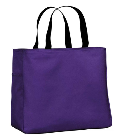 Durable 18 L Everyday Essential Reusable Tote Bag with Side Pocket - Purple