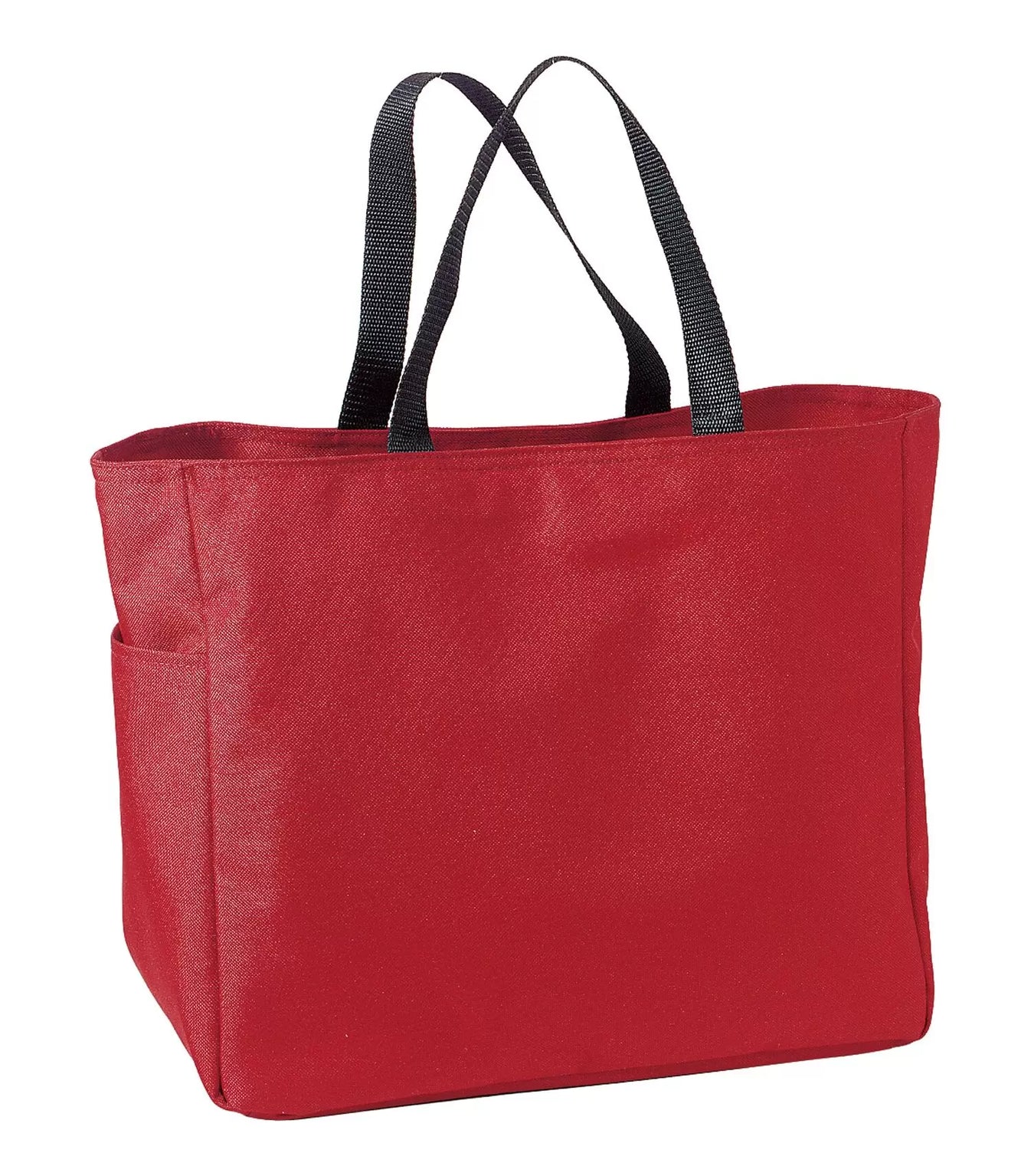 Durable 18 L Everyday Essential Reusable Tote Bag with Side Pocket - Red