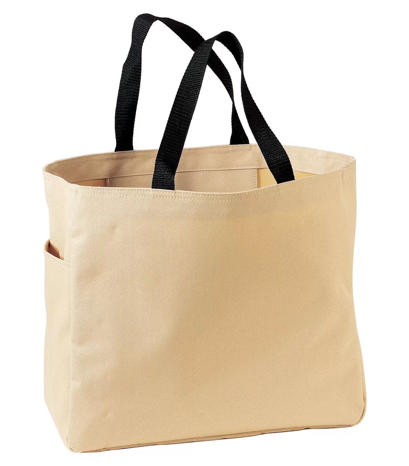 Durable 18 L Everyday Essential Reusable Tote Bag with Side Pocket - Stone