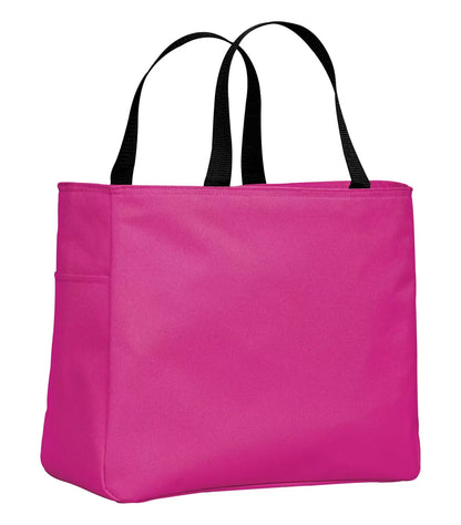 Durable 18 L Everyday Essential Reusable Tote Bag with Side Pocket - Pink