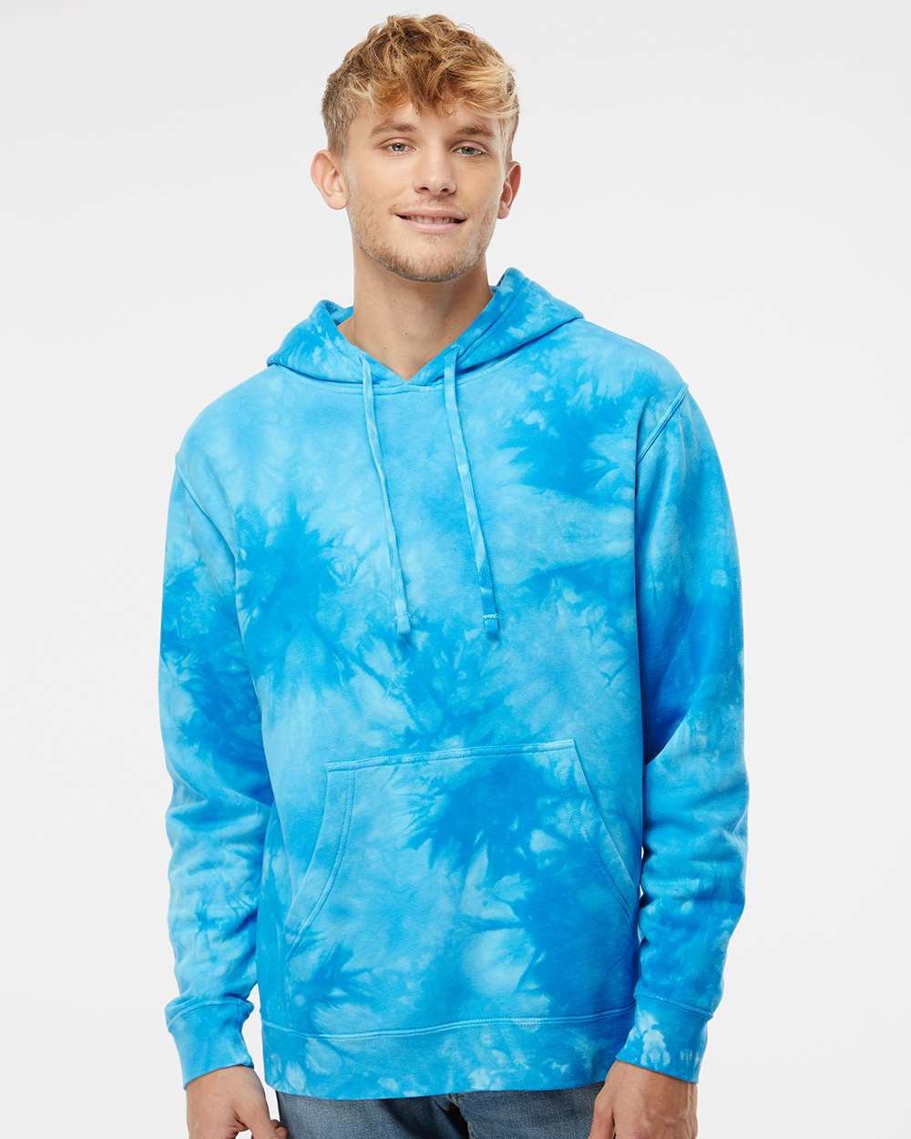 Independent Trading Co. Midweight Tie-Dyed Hooded Sweatshirt PRM4500TD