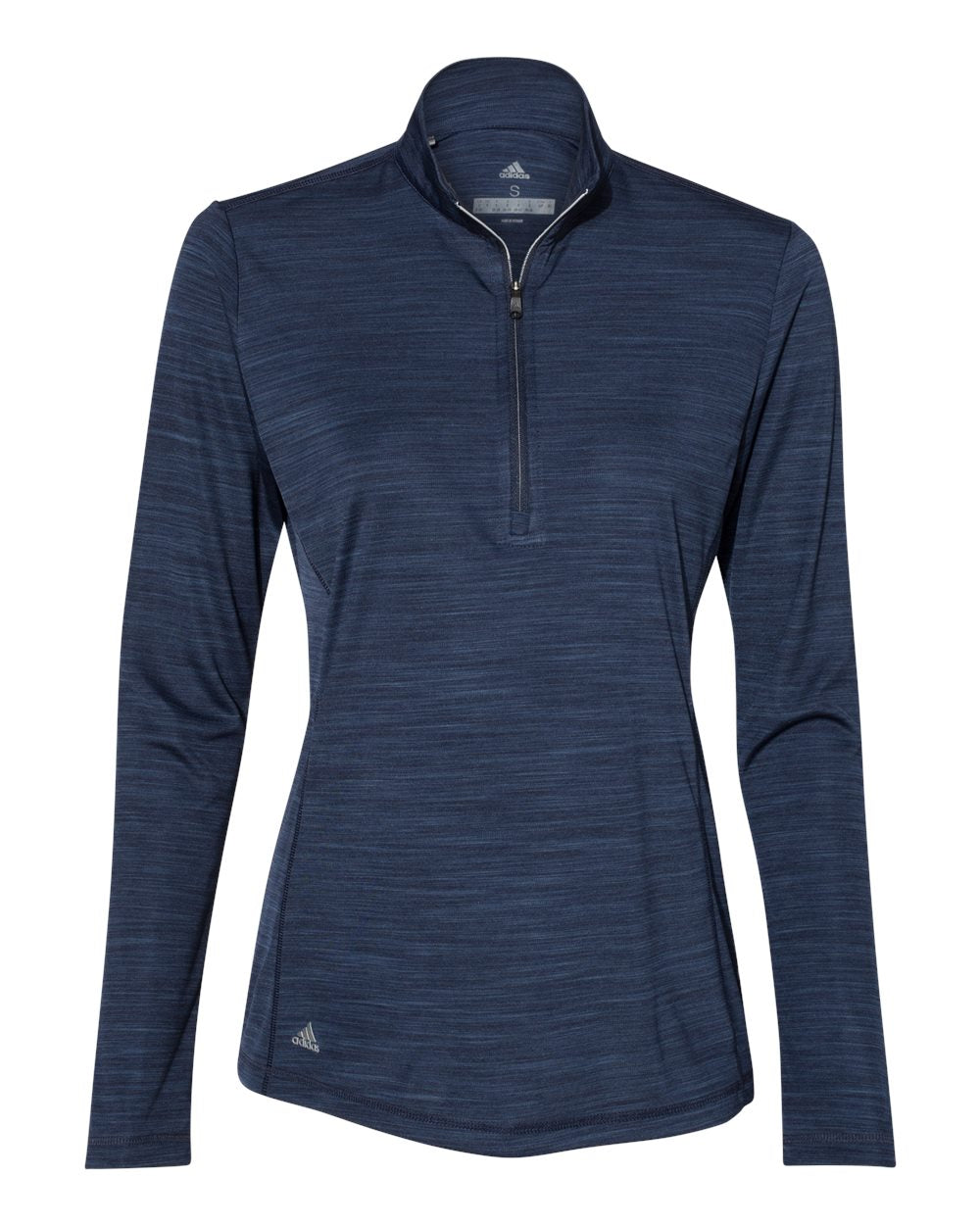 Adidas Women's Lightweight Mélange Quarter-Zip Pullover A476