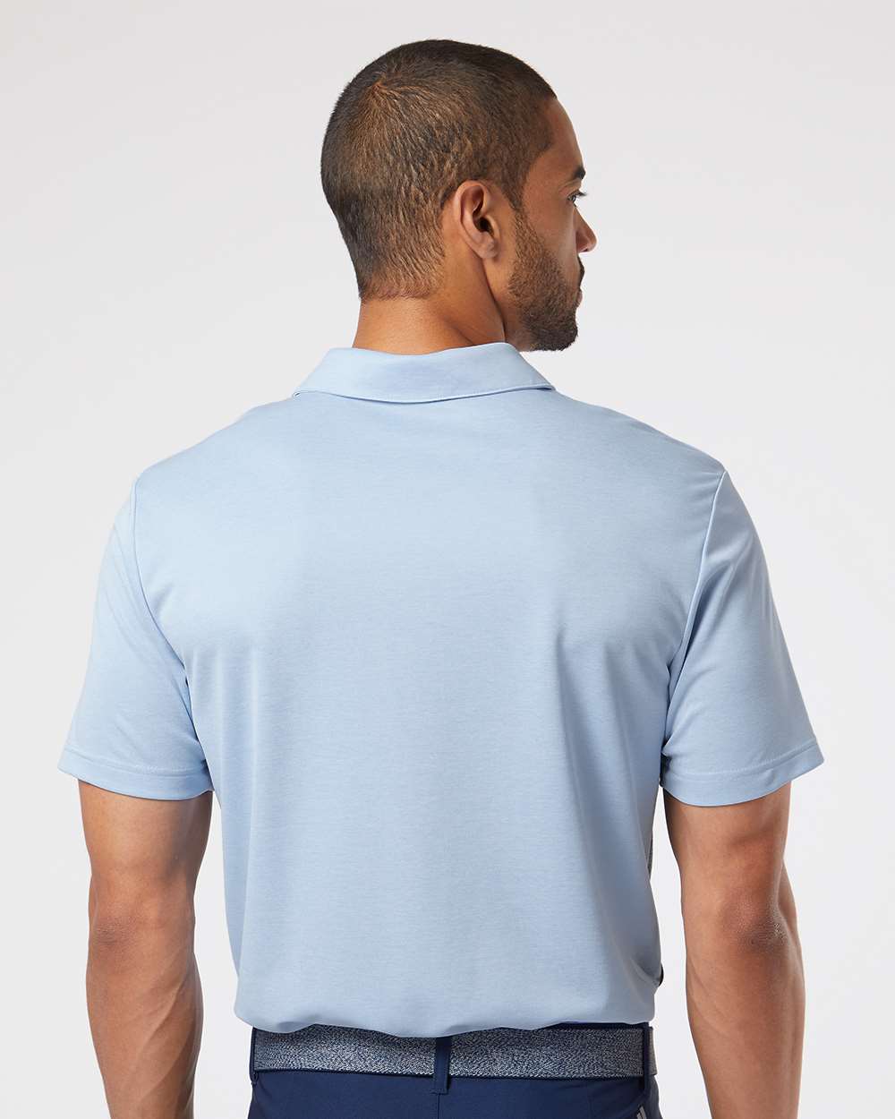 Adidas Heathered Colorblocked 3-Stripes Polo A508