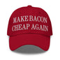 Bacon it again hat: toronto custom apparel souvenir baih01 - Cranberry