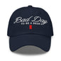 Bad Day to be a Beer Embroidered Dad Hat Blue