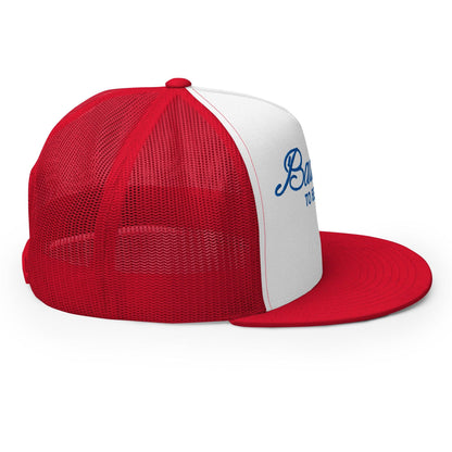 Bad Day to be a Beer Embroidered Flat Bill Brim Mesh Trucker Hat