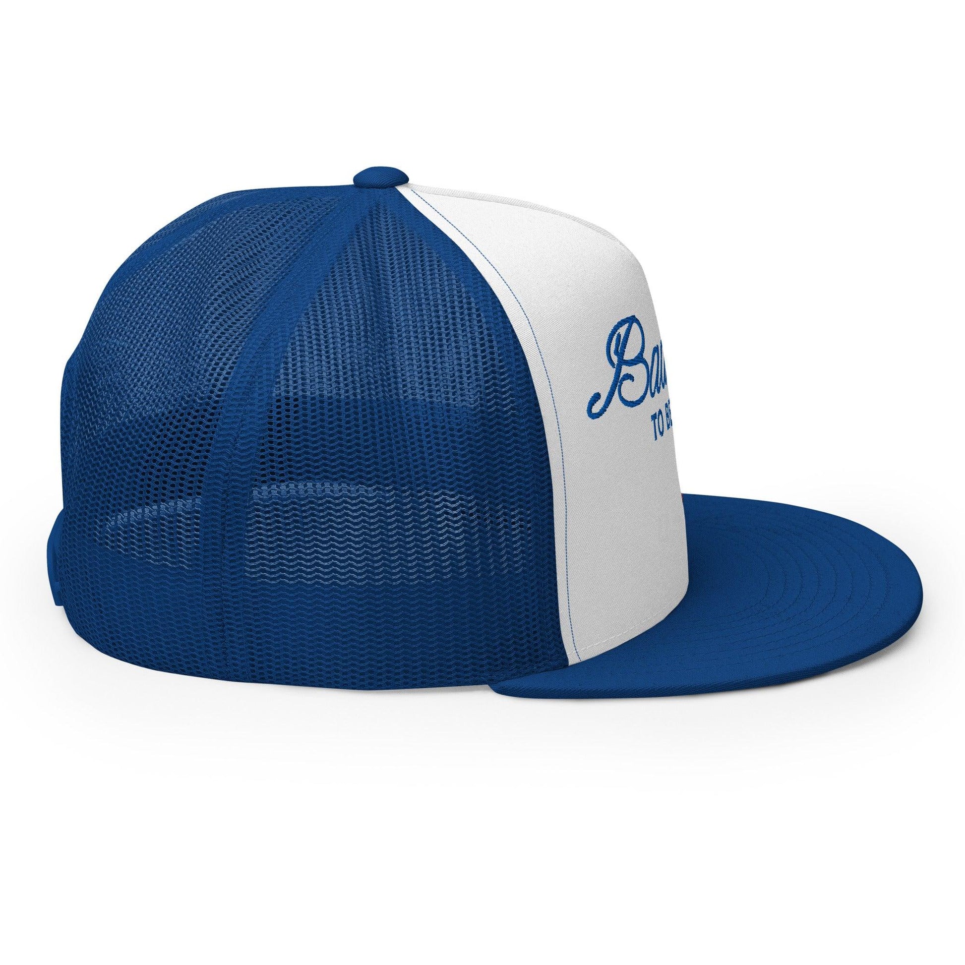 Bad Day to be a Beer Embroidered Flat Bill Brim Mesh Trucker Hat