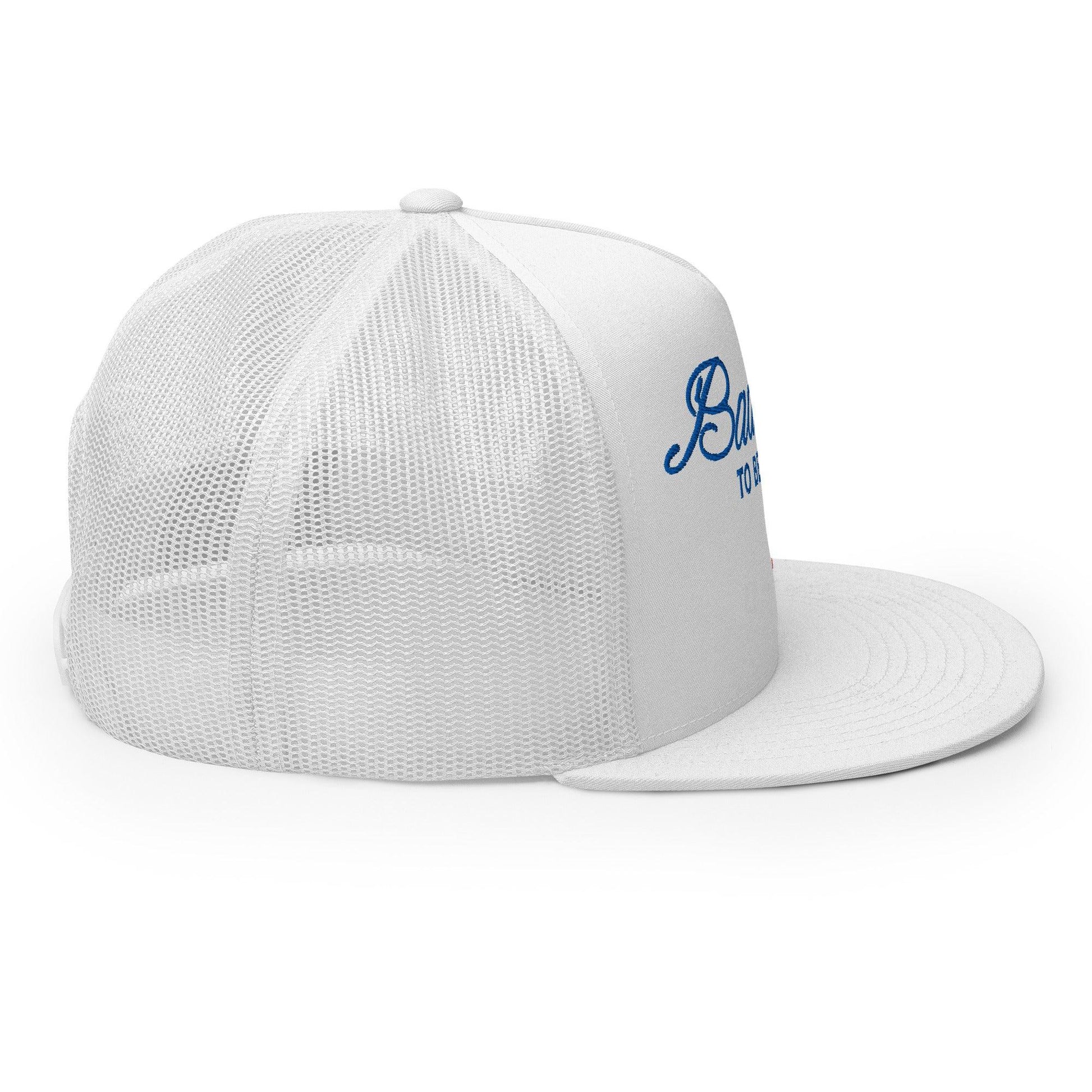Bad Day to be a Beer Embroidered Flat Bill Brim Mesh Trucker Hat