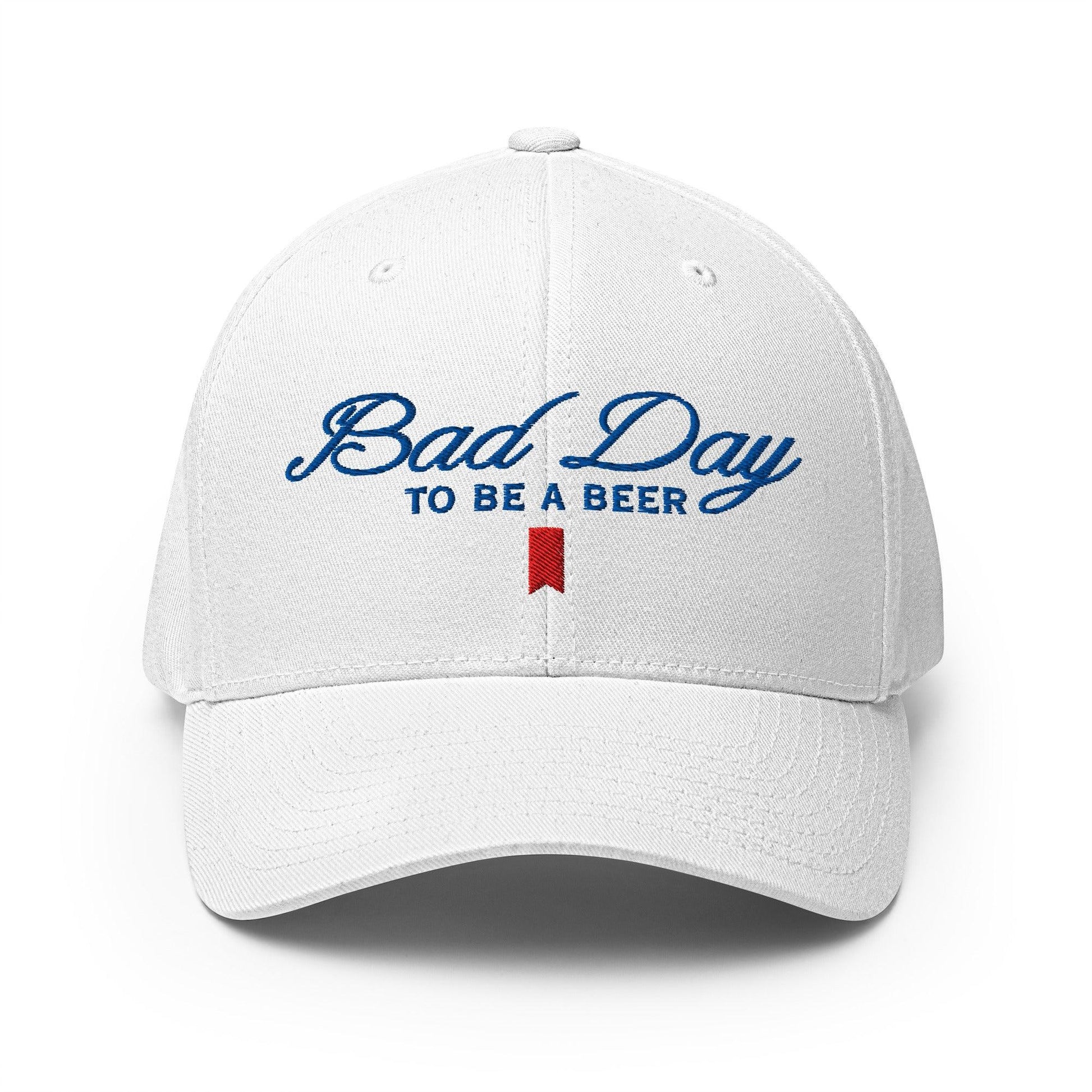 Bad Day to be a Beer Embroidered Stretch Fit Baseball Hat - S/M