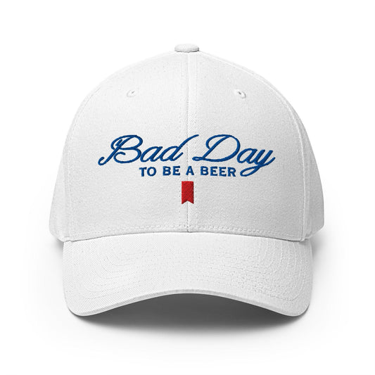 Bad Day to be a Beer Embroidered Stretch Fit Baseball Hat - Toronto Screen Printing