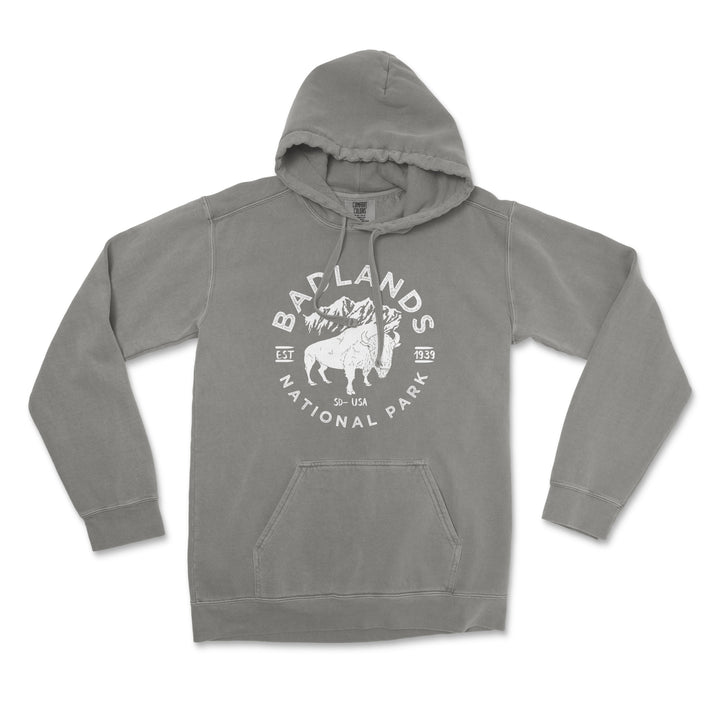 Badlands National Park Comfort Colors Hoodie - S / Grey - hoodie