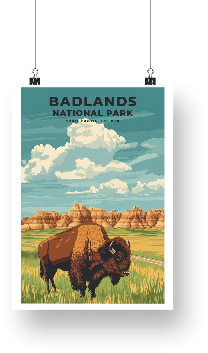 Badlands National Park Poster - poster