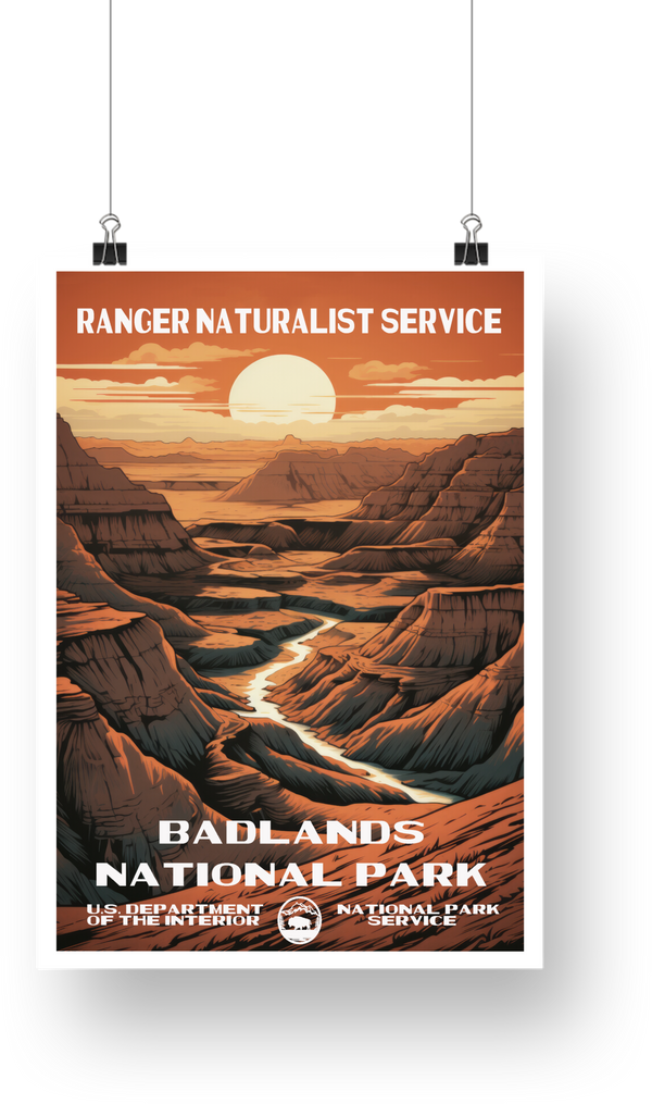 Badlands National Park Poster - poster