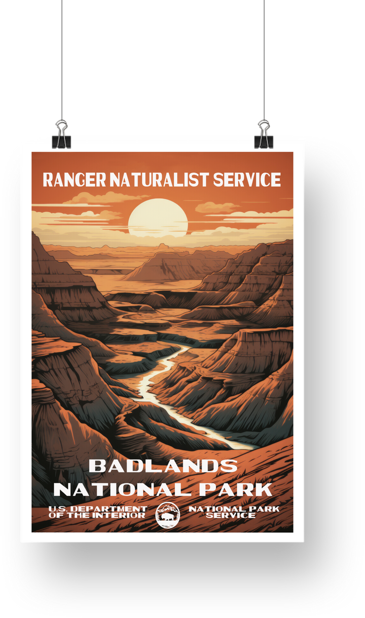 Badlands National Park Poster - poster