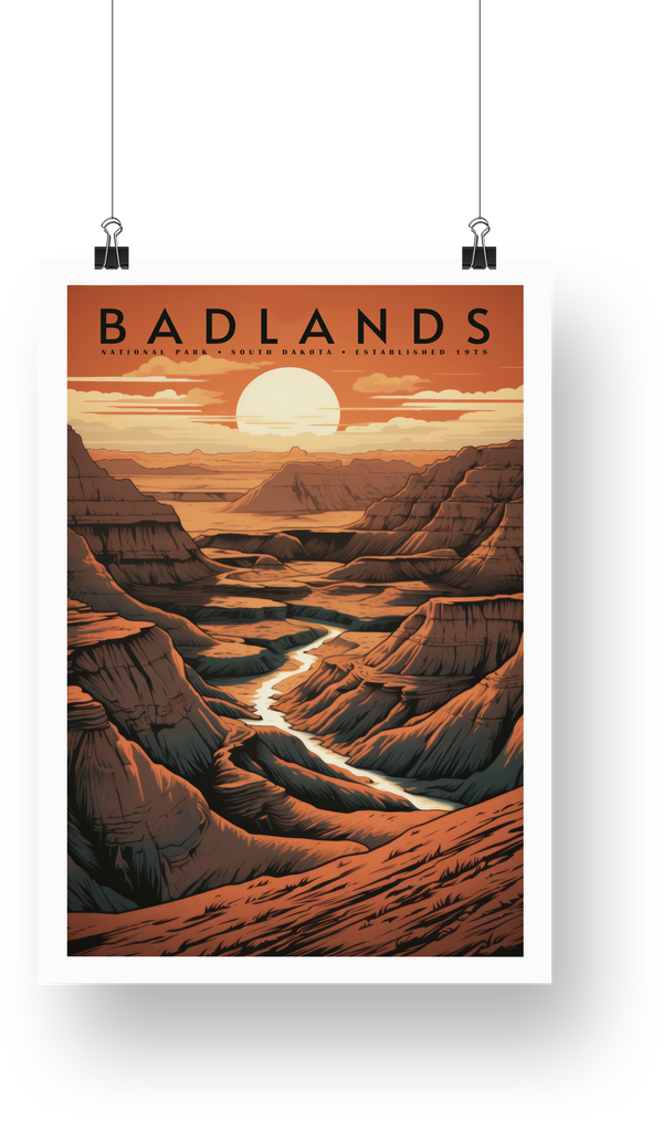 Badlands National Park Poster - poster