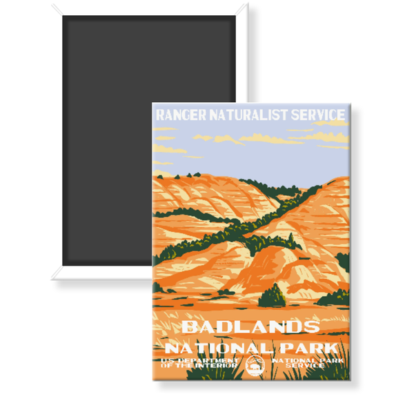 Badlands National Park WPA Magnet - magnet