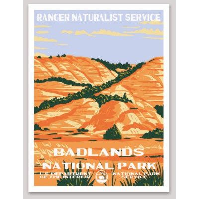 Badlands National Park WPA Sticker Large - sticker