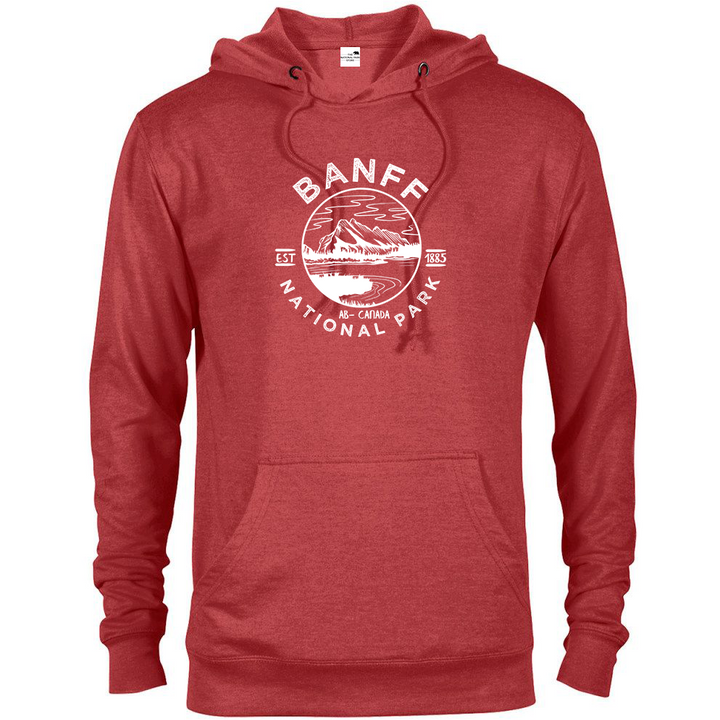 Banff National Park Hoodie - S / Red Heather - hoodie