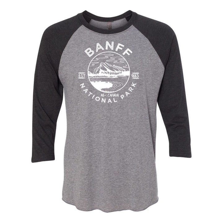 Banff National Park Raglan - VBlackSleeve Heather / S - Raglan