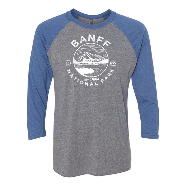 Banff National Park Raglan - VRoyalSleeve Heather / S - Raglan