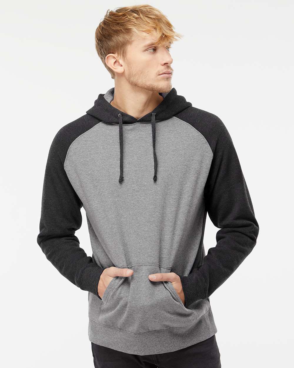 Independent Trading Co. Raglan Hooded Sweatshirt IND40RP