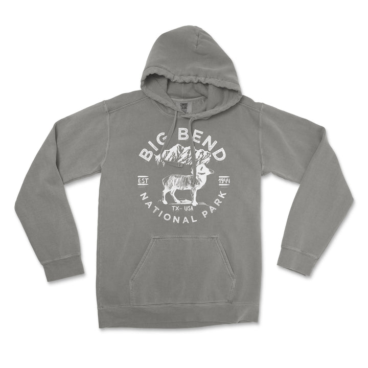 Big Bend National Park Comfort Colors Hoodie - S / Grey - hoodie