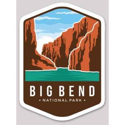 Big Bend National Park Die Cut Sticker Large - sticker