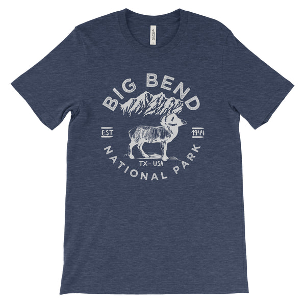 Big Bend National Park T shirt - Heather Navy / S - tshirt