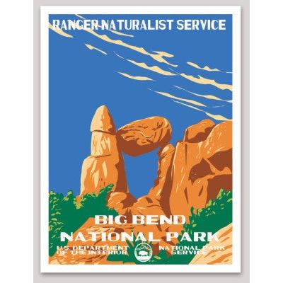 Big Bend National Park WPA Sticker Large - sticker