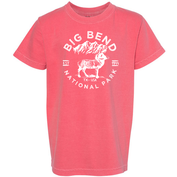 Big Bend National Park Youth Comfort Colors T shirt - Watermelon / S - Youth