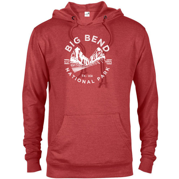 Big Bend Valley National Park Hoodie - Red Heather / S - hoodie