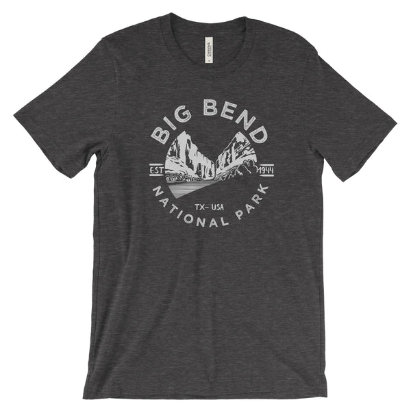 Big Bend Valley National Park T shirt - Dark Grey Heather / S - tshirt