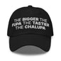 The Bigger the Fupa Tastier Chalupa Embroidered Dad Hat - Black