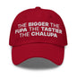 The Bigger the Fupa Tastier Chalupa Embroidered Dad Hat - Cranberry