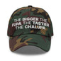 The Bigger the Fupa Tastier Chalupa Embroidered Dad Hat - Green Camo