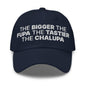 The Bigger the Fupa Tastier Chalupa Embroidered Dad Hat - Navy