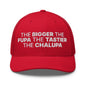 The Bigger the Fupa Tastier Chalupa Embroidered Mesh Trucker Hat - Red