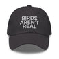 Birds Aren’t Real Embroidered Dad Hat - Dark Grey