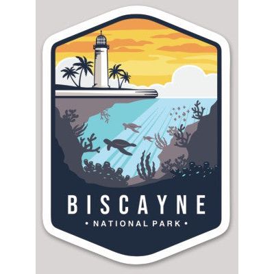 Biscayne National Park Die Cut Sticker Large - sticker