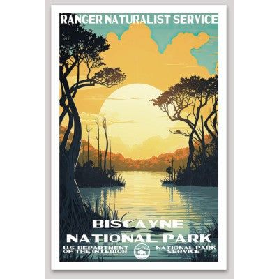 Biscayne National Park WPA Sticker Large - sticker