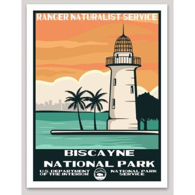 Biscayne National Park WPA Sticker Large - sticker