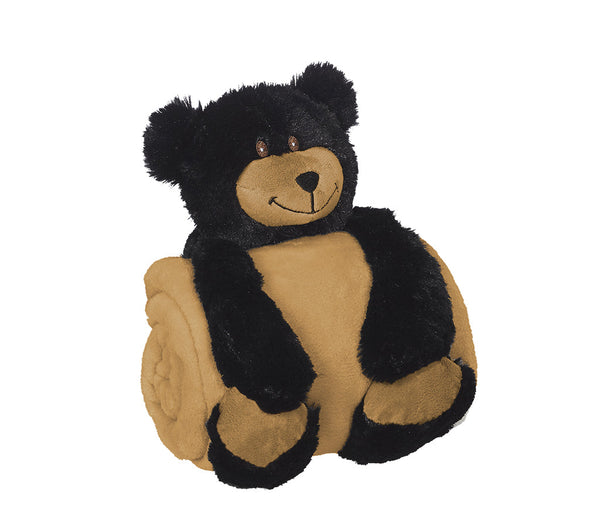 Black Bear Blankey Hugger - Embroider Buddy®