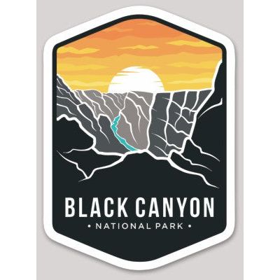 Black Canyon National Park Die Cut Sticker Large - sticker