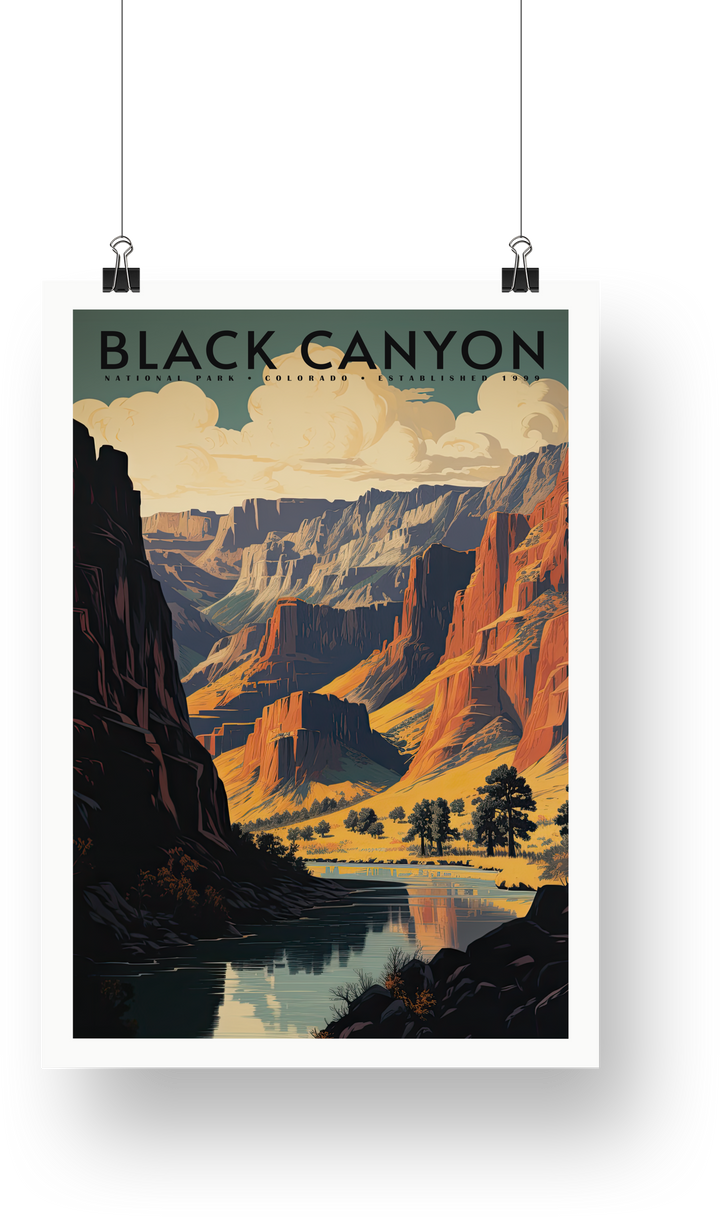 Black Canyon National Park Poster - poster