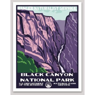 Black Canyon National Park WPA Sticker Large - sticker