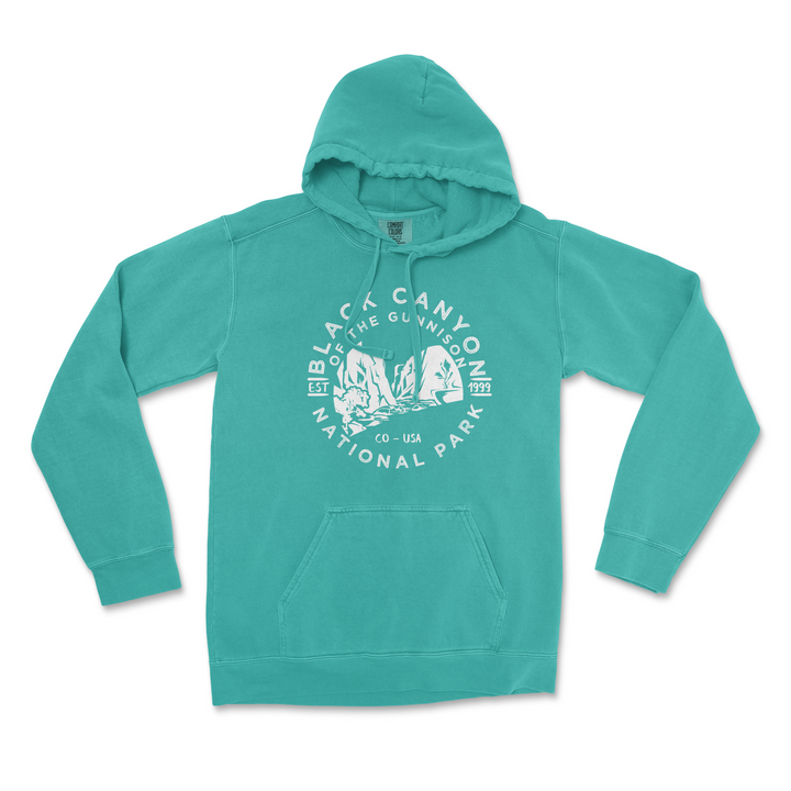 Black Canyon of the Gunnison National Park Comfort Colors Hoodie - S / Seafoam - hoodie