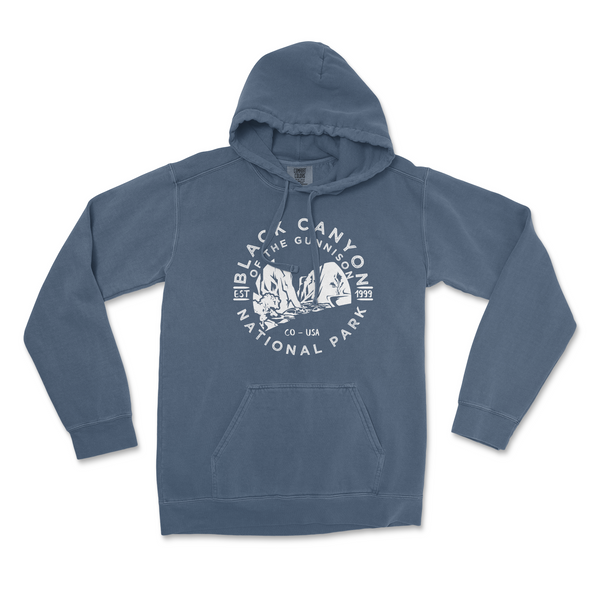 Black Canyon of the Gunnison National Park Comfort Colors Hoodie - S / Denim - hoodie