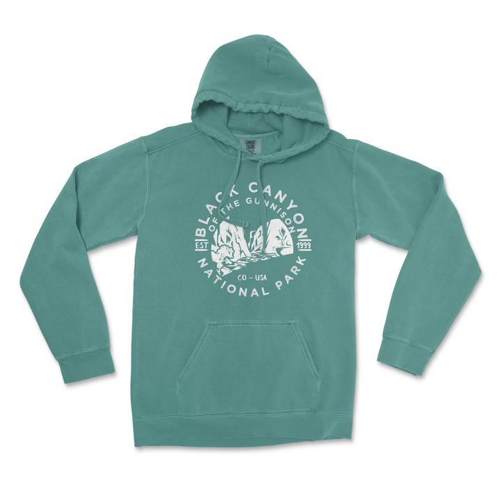 Black Canyon of the Gunnison National Park Comfort Colors Hoodie - S / Blue Spruce - hoodie