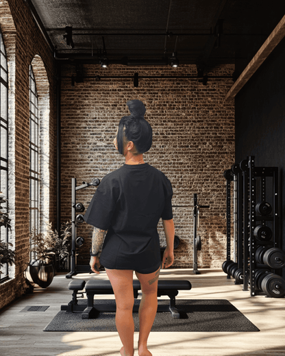 BulkBully G.O.A.L.S Collection - Women's Oversized Tee Black